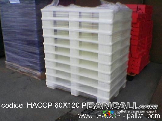 EuroPallet Igienico HACCP 80x120 Piedi 9 Piano Chiuso Liscio