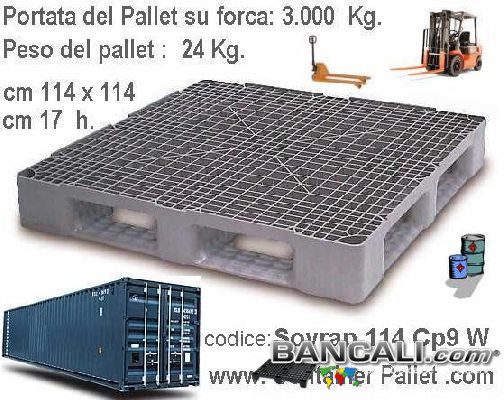 Container PALLET Perimetrale 114x114 per GROSSE PORTATE CP9