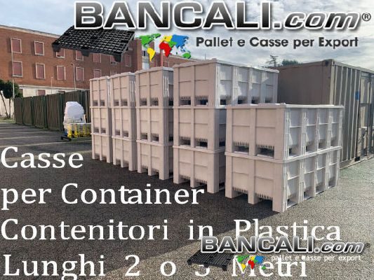 Cassa per Container idonea Export Plastica XXL Lunga 2 Metri