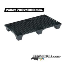 EXPORT-PALLET® 700 x1000 mm. in Plastica inseribile rettangolare a piano Grigliato maglia quadrata con  6 piedi, Idoneo per spedire via Marittima e via Aerea. Confezionamento 70x100 altezza 216 cm. Tara Peso 5 Kg.