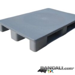 EuroPallet 800x1200 Igienico Pianale Chiuso, 3 Travette,Robusto su Scaffale o Rack.