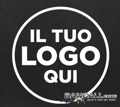 Personalizzazione di Stampa Logo Serigrafato della Propria Azienda ed eventuale diciture portata ed altre sulla Parete o Coperchio. Prezzo assegnato o Calcolato per ciascun impronta su Parete o Coperchio. MonoColore, dimensione e dicitura a piacere.
Riguardo al Logo siamo  aperti a qualsiasi richiesta vogliate personlizzare le Vs. casse. Dimensione, colore, Lunghezza, numero di pareti ecc ecc.